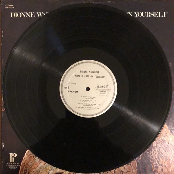 Dionne Warwick Make It Easy On Yourself Vinyl Lp '72 - Picture 2 of 6